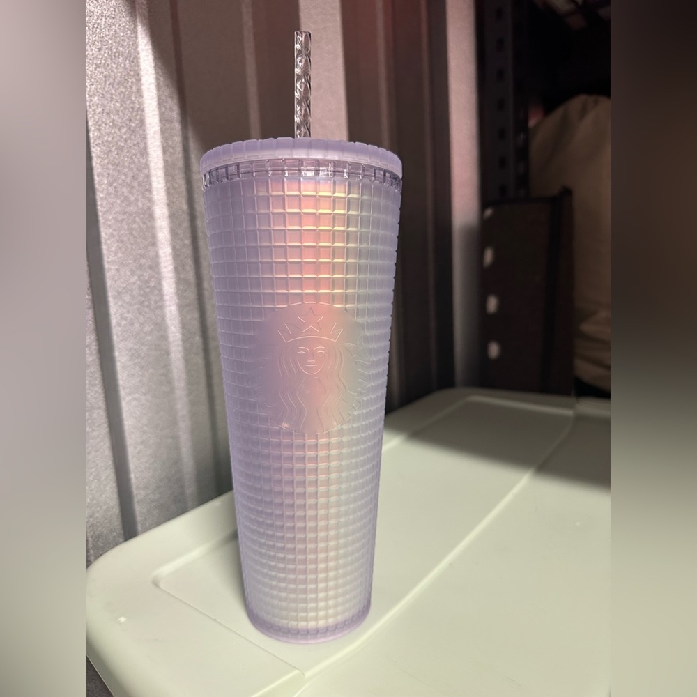 NEW venti white frosted tumbler